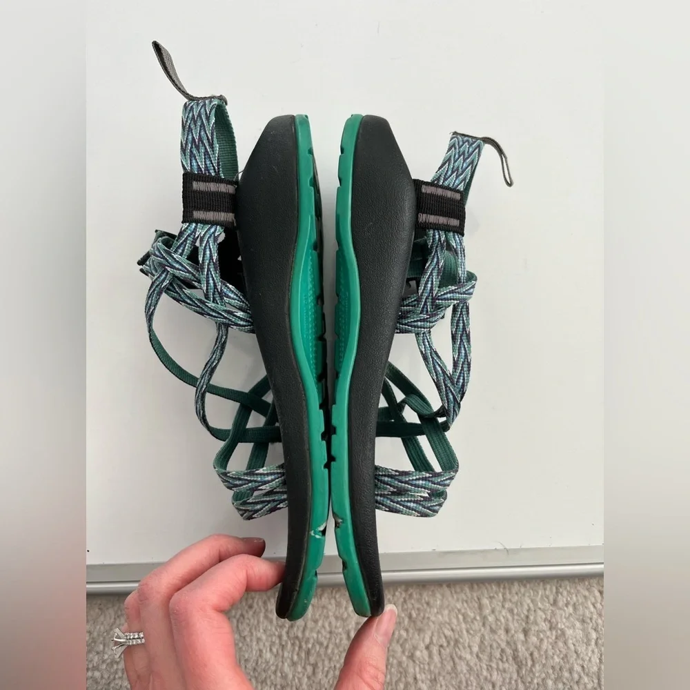 Chaco Kids Sandals - Black and Teal